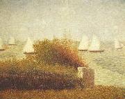 Georges Seurat Die Rede von Grandcamp oil